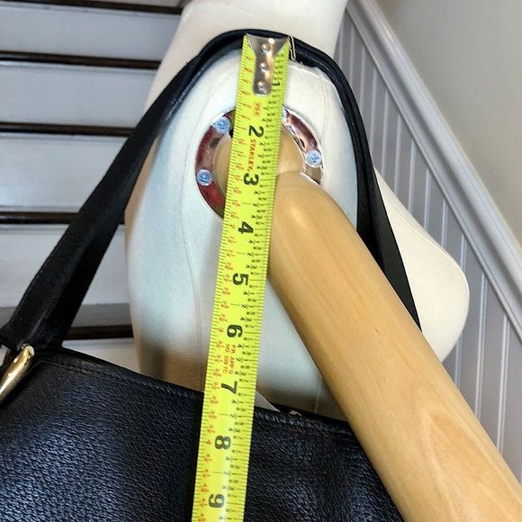 GUCCI Abbey D Ring Black Leather Shoulder Bag Tote Vintage Authentic Pristine - Picture 8 of 17